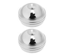 EMSea 2 Piezas de 18,4mm x 10,9mm de Plata para Cabeza de Flauta Tapa de Tornillo para Cabeza de Flauta Tornillo para Unión de Cabeza para Flautas