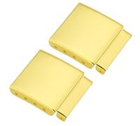 EMSea 2 Piezas de 22 Mm Extensores de Correa de Reloj Correas de Extensi¨®n Cierre de Enlace Acero Cepillado Ajuste Adicional Accesorio de Reparaci¨®n para Relojero Dorado