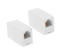 EMSea 2 Piezas RJ11 6P4C Conector Hembra A Hembra RJ11 6P4C Acoplador en Línea BT Adaptador de Cable de Línea Telefónica Accesorios para El Hogar Sala de Estar Dormitorio Oficina