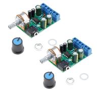 EMSea 2 Uds DC1.8-12V TDA2822M Mini Placa Amplificadora de Doble Canal Placa de Amplificador de Audio Estéreo 3,5mm Módulo de Placa Amplificadora de Audio AUX