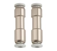 EMSea 2 Uds Válvula de Retención Neumática Unidireccional Diámetro Interior 4mm 9,9x39,2mm Conector de Aire Comprimido de Latón Niquelado para Bomba de Compresor de Aire Al Vacío