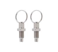 EMSea 2 unidades de empuje de resorte con anillo de tracción M12, pasador de liberación rápida, acero inoxidable, tipo sin bloqueo, empujador de resorte retráctil a mano, para instalaciones