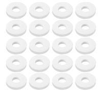 EMSea 20 Arandelas Silicona para Bombas Cebo Diámetro Exterior de 19,8 Mm Diámetro Interior 8 Mm Grosor de 3 Mm Adecuadas para Bombas de Cebo con Un Diámetro Interior de 22 Mm (Blanco)
