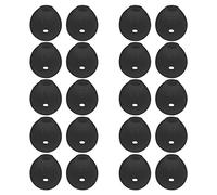 EMSea 20 Tapones de Repuesto para Auriculares compatibles con Samsung Galaxy S6/S6 Edge/S7/S7 Edge, Auriculares de Silicona, Color Negro