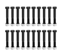 EMSea 20Pcs Pernos de Corte para Eje de Toma de Fuerza M8x55 Mm Repuesto con Tuercas de Seguridad Nyloc M8 Compatible con Lely Welger Empacadora Soplador Alimentador Desbrozadora Grado 10.9