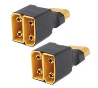 EMSea 2pcs Adaptadores de Serie 1 Hembra A 2 Macho Serie XT90 Adaptador de Conector de Enchufe Hembra A Macho para Cuadricópteros Multirotores