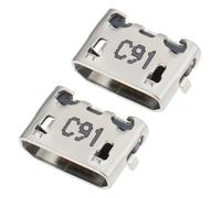 EMSea 2pcs Conectores de Carga Micro USB de 5 Pines para Compatible con ASUS Transformer Book T100HA T100H