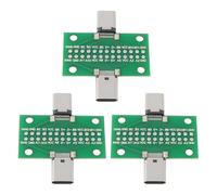 EMSea 3 Piezas de Placa de Prueba USB-C Macho A Hembra para Probar L¨ªneas de Datos USB Y Crear Productos Electr¨®nicos