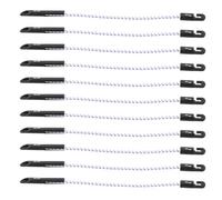 EMSea 30 Piezas Elásticas Bungee Toggle Ties Cordón Elástico Lazo Elástico Correas de Punto Azul para Hojas de Andamio Lonas Red de Salto 30 Cm