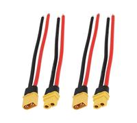 EMSea 4 Conectores Macho Hembra XT60 con Acoplamiento de Cable de Silicona para Coche Modelo 15 Cm 12 AWG