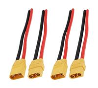 EMSea 4 Conectores Macho Y Hembra XT90 con Acoplamiento de Cable de Silicona para Coche Modelo 15 Cm 12 AWG
