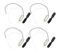 EMSea 4 Juegos de Motor Sin Núcleo de 6 X 14 Mm Y Hélice de 32 Mm 3,7 V 48 000 RPM para Helicóptero de Juguete RC