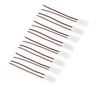 EMSea 4 Pares Adaptador de Conector de Batería Macho + Hembra de 10 Cm Cable de Silicona de 14 Awg Compatible con Cargador de Batería Lipo Ta-Miya para Cableado de Coche RC