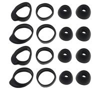 EMSea 4 Pares de Almohadillas Antideslizantes de Silicona Compatibles con Samsung Galaxy Buds 2019 Y 4 Pares de Ganchos para Orejas Compatible con Samsung Galaxy Buds+ R175/R170 Negro