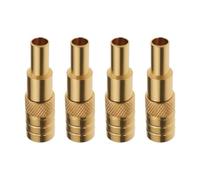 EMSea 4 Piezas Acoplador Hembra SMB de para Cable Coaxial RG174 RG316 (J08g) Conector de Latón de 24,4 Mm X 6,5 Mm para Crimpado Y Soldadura para Adaptador de Antena Cable Coaxial Escáner