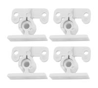 EMSea 4 Piezas de Tope de Pestillo de Plástico para Puerta Color Blanco 32 X 21 Mm para Armarios Caravanas Autocaravanas Barcos Retenedores de Puerta Accesorios de Sujeción Fuerte (tipo C)