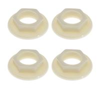 EMSea 4 tuercas traseras de grifo de fregadero de 1,27 cm BSP de plástico, accesorios para grifos de lavabo de baño, mezcladores, tuercas traseras con brida de cara redonda, herramientas
