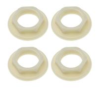 EMSea 4 tuercas traseras de grifo de fregadero de 3/4 pulgadas BSP de plástico, accesorios para grifos de lavabo de baño, mezcladores, tuercas traseras con brida de cara redonda, herramientas