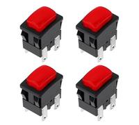 EMSea 4 Unidades Interruptor Basculante con Botón Pulsador de Encendido Y Apagado con Autobloqueo 250 V 16 A PS21-16