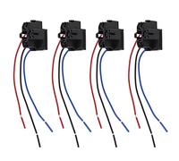EMSea 4 Unids H4 12V Coche Luz Zócalo Faro Arnés Adaptador de Cableado Conector para Lámpara Titular