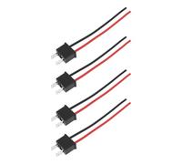 EMSea 4X Casquillos de Bombilla H7 de 2 Pines para Coche Macho 12 V-24 V para Faros Antiniebla de 13 Cm