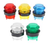 EMSea 5 Botones LED Arcade de 28 Mm Compatible con Consolas Arcade de Madera Paneles de Metal Y Todo Tipo de Consolas de Anime