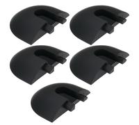 EMSea 5 Tapas de Inserción para Extremos de Rieles de Aerolíneas 44 X 10,8 Mm para Aplicar Al Extremo de La Pista en Forma de L Accesorios de Extremo de Forma Semicircular para Sistemas de Rieles