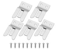 EMSea 5pcs Soportes Clip para Micrófono Compatible con Yaesu MH-48 FT8900 FT7800 FT7900 FT8800 FT1807 CB Amateur PMR Radio Mic Montaje Colgar Clips con Tornillos