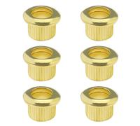 EMSea 6 piezas de cuerdas de guitarra, sintonizadores, bujes de conversión a través de montajes de cuerpo, tapas de cuerdas para guitarra eléctrica, instrumentos musicales, accesorios dorados