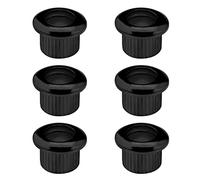 EMSea 6 piezas de cuerdas de guitarra sintonizadores bujes de conversión a través de montajes de cuerpo tapas de cuerda para guitarra eléctrica, instrumentos musicales, accesorios negro