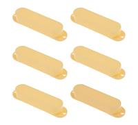 EMSea 6 piezas selladas de una sola bobina pastillas cubiertas de plástico cerrado Pickup Shell protectora Accesorios de guitarra para la mayoría de guitarras eléctricas sin agujeros amarillo