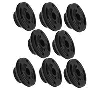 EMSea 8 clips de cubierta de motor de coche 013711 0137F6 compatible con Peugeot 206 207 306 307 406 607 compatible con Citroen C1 C4 C8 Balck