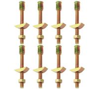 EMSea 8 Juegos de Accesorios para Camas en Forma de Media Luna 4 en 1 Arandelas Pernos Accesorios para Varillas Roscadas para Muebles Tuercas Y Pernos M8 Insertos para Ensamblaje