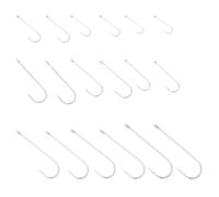 EMSea 90x Anzuelos para Pesca en El Mar de Acero con Alto Contenido de Carbono N.º 1-n.º 3/0 con Mango Largo para Lucio Bacalao Lubina Abadejo Congrio Anzuelo para Pesca en El Mar con Círculo