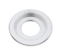 EMSea Adaptador de lente de cámara C-M4/3 adaptador de montaje compatible con Panasonic M4/3 MFT, color plateado