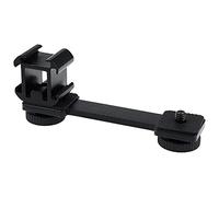 EMSea Adaptador de Montaje de Zapata fría Triple Barra de extensión con Tornillos de 1/4 "aleación de Aluminio Negro cámaras Deportivas Monitores DSLRs estabilizador