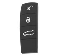 EMSea Almohadilla de Goma para Llave Remota de 3 Botones para Automóvil Compatible con Cayenne Almohadilla de Botón para Mando A Distancia Automático Funda Protectora de Carcasa para Llave de Repuesto