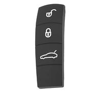 EMSea Almohadilla Goma Llave Remota 3 Botones Coche Compatible con Panamera Mando A Distancia Automático Almohadilla Botón Funda Protectora Carcasa Llave de Repuesto Color Negro