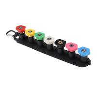 EMSea Boquilla de pulverización para Lavadora a presión, 7 Uds., con Soporte para Boquilla, conexión rápida de 1/4 Pulgadas, acoplador pivotante de conexión rápida de 4000 PSI