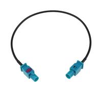 EMSea Cable adaptador de antena de vehículo Fakra Z macho a macho RG174, cable coaxial de 30 cm para antena DAB GPS FM, escáner de radio, transceptor de radio aficionado, radio CB portátil