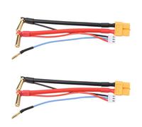 EMSea Cable Adaptador de Carga de Batería RC de 2 Piezas Conector Banana de 5 Mm A Conector Hembra XT60 con Conector de Equilibrio JST-XH de 2 Pines