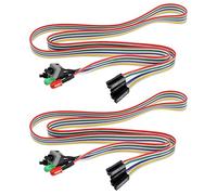 EMSea Cable de botón para interruptor de alimentación, carcasa de computadora de escritorio, placa base de encendido/apagado/reinicio/disco duro, cable de bisel frontal con luz indicadora LED