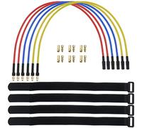 EMSea Cable de extensión ESC electrónico ESC para Motor con 6 Pares de Conectores Banana de 3,5 mm y 4 Bridas para Cables, Piezas de 16 AWG 30 cm