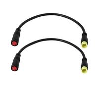 EMSea Cable de Extensión para Freno de Bicicleta Eléctrica M8 2 X 3 Pines Macho A 2 Pines Hembra Convertidor de Enchufe Impermeable Adecuado para Freno de Bicicleta Eléctrica 16 Cm