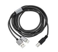 EMSea Cable de Impresora 2 en 1 USB C A USB B Compatible con AcBook Pro Compatible con HP Compatible con Canon Compatible con Brother Compatible con Samsung