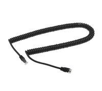 EMSea Cable de teléfono RJ12 6P6C macho a macho, cable recto, cable retráctil, accesorios para líneas telefónicas, líneas de fax, líneas de impresora