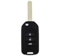 EMSea Carcasa Plegable para Llave de Coche de 3 Botones Compatible con Civic City Accord Jazz HRV CRV de Repuesto para automóvil