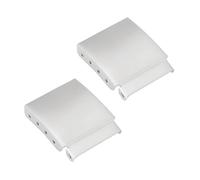 EMSea Extensión de correa de reloj de acero cepillado de 16 mm, 2 unidades, accesorios de ajuste y reparación para relojeros, color plateado