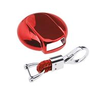 EMSea Funda para Llave de Coche Acabado TPU 3/4 Botones Funda para Llavero de Coche Carcasa A Prueba de Caídas con Llavero Rojo Compatible con BMW Mini Cooper F54 F55 F56 F57 F60