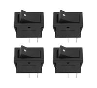 EMSea Interruptor Basculante Momentáneo KCD1 de 2 Pines 6 A/250 V CA 10 A/125 V CC para Salpicadero de Coche Y Barco 4 Unidades